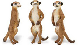 Safari LTD, Wild Safari Wildlife, Meerkats (Set of 3)