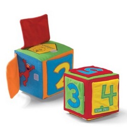 Gund, Sesame Street, Educational Play, Shapes Colors Numbers Activity Cube 5