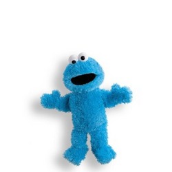 Gund, Sesame Street, Hand Puppets, Cookie Monster Full Body Puppet 14.5