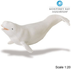 Safari LTD, Monerey Bay Aquarium Collectibles, Beluga Whale Adult