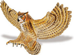 Safari LTD, Wings of the World Birds, Great Horned Owl