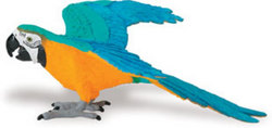 Safari LTD, Wings of the World Birds, Blue & Gold Macaw