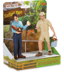 Safari LTD, Safari People, John & Jill Zookeepers on Platform