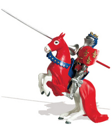 Safari LTD, Knights & Horses, White Horse with Red Robe