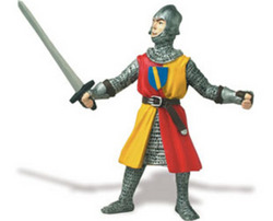 Safari LTD, Knights & Horses, Knight with Sword and Red & Yellow Robe