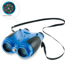 Safari LTD, Safariology, Binoculars, Blue Translucent Luminocular