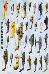 Safari LTD, Transportation Posters, Military Helicopters Non Laminated Poster