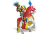 Safari LTD, Knights & Horses, Knight with Blue Winged Helmet and Studded Mace