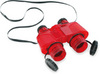 Safari LTD, Safariology, Binoculars, Red Translucent Binocular with Vinyl Case