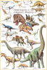 Safari LTD, Dinosaurs Posters, Dinosaurs of the Jurassic Period Non Laminated Poster