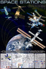 Safari LTD, Space Posters, Space Stations Laminated Poster